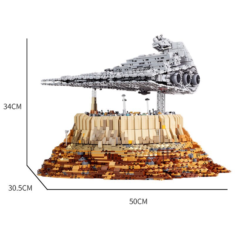 Mould King 21007 MOC Movie Game Star Wars The Empire over Jedha City Building Blocks 5162pcs Bricks ship from Europe.