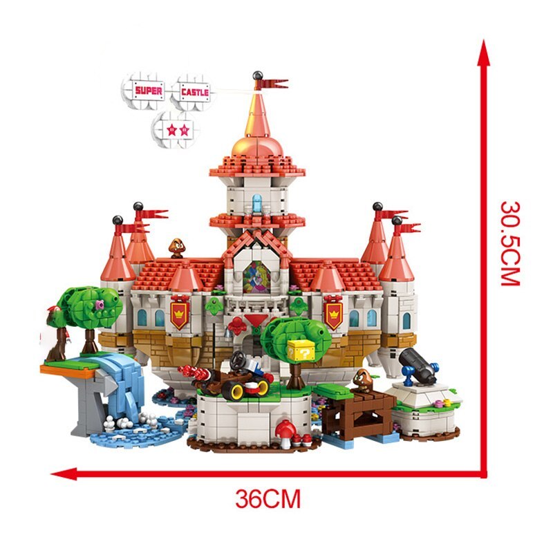 LQS 67601 MOC Movie & Game Super Mario Building Blocks 2614pcs Bricks Toys Ship From Europe 3-7 Days Delivery