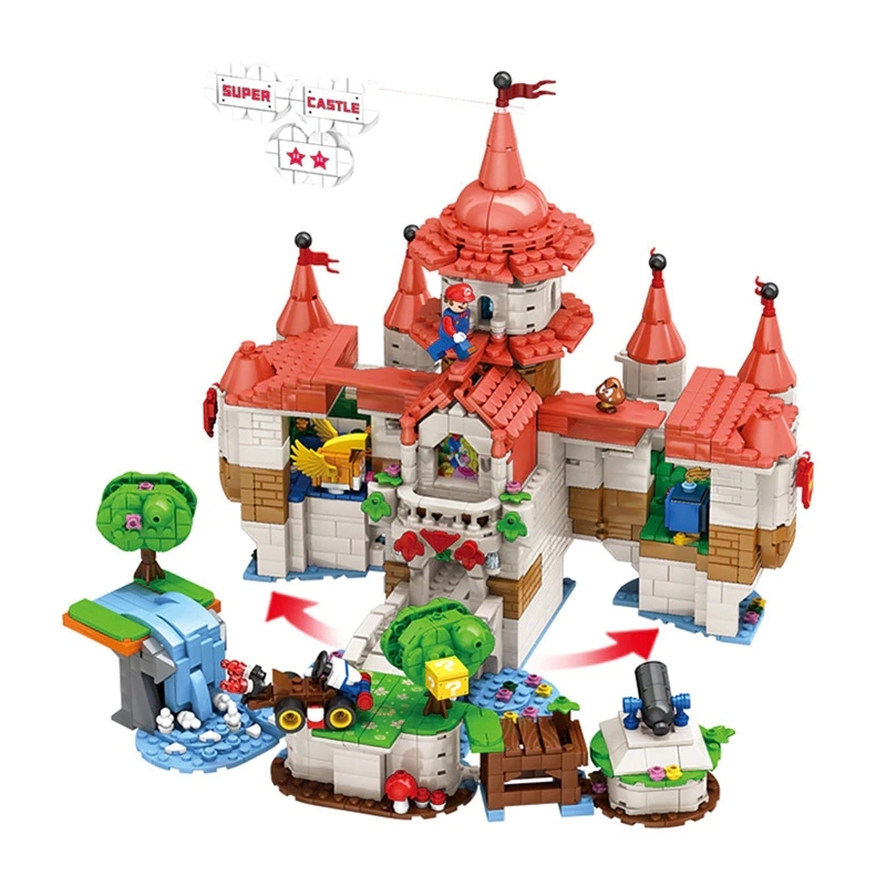 LQS 67601 MOC Movie & Game Super Mario Building Blocks 2614pcs Bricks Toys Ship From Europe 3-7 Days Delivery