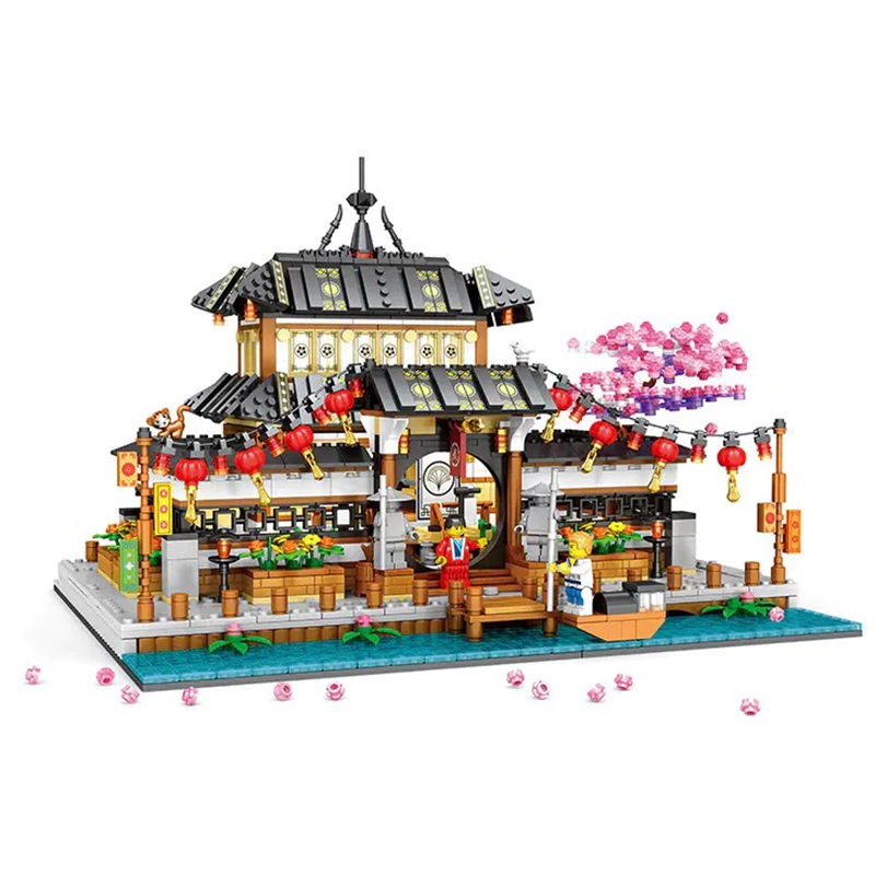 JUHANG 86015 MOC City Street Modular Buildings budokan Building blocks 2288pcs bricks toys no box package from China.