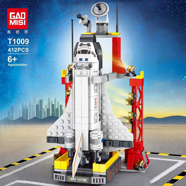 GaoMiSi T1009 Idea Explore Space Launch center Building Blocks 412pcs bricks toys without box from China.