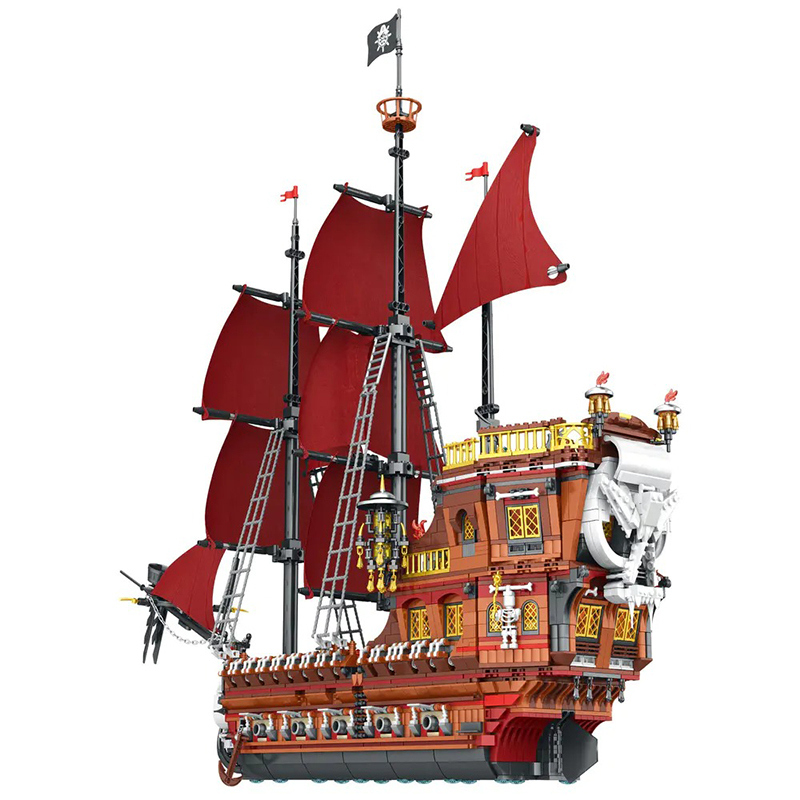 Roebrix 66010 MOC Expert Ideas Pirate Revenge-Model Ship Building Blocks 3066pcs Bricks Model Movie Toys from China.