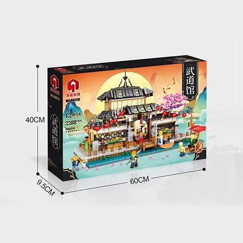 JUHANG 86015 MOC City Street Modular Buildings budokan Building blocks 2288pcs bricks toys no box package from China.