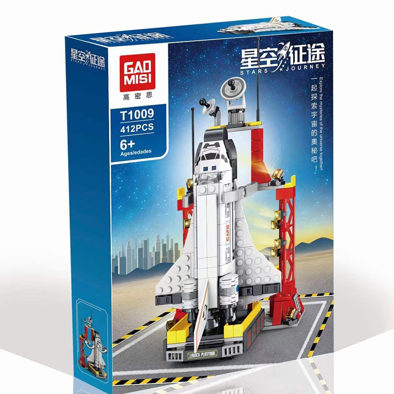 GaoMiSi T1009 Idea Explore Space Launch center Building Blocks 412pcs bricks toys without box from China.