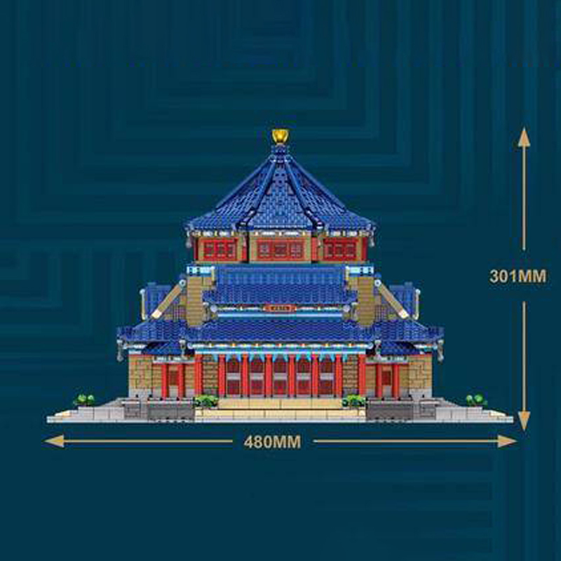 SEMBO 601306 MOC Chinese Buildings Sun Yat-sen Memorial Hall Model Blokcs 4725pcs bricks from China .