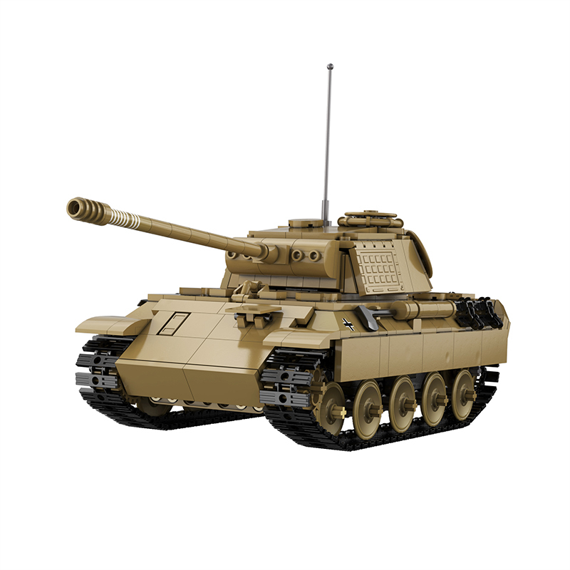 CaDa C61073W MOC Military Axis panther tanks Building Blocks Remote control 907pcs bricks toys with Motor from China.