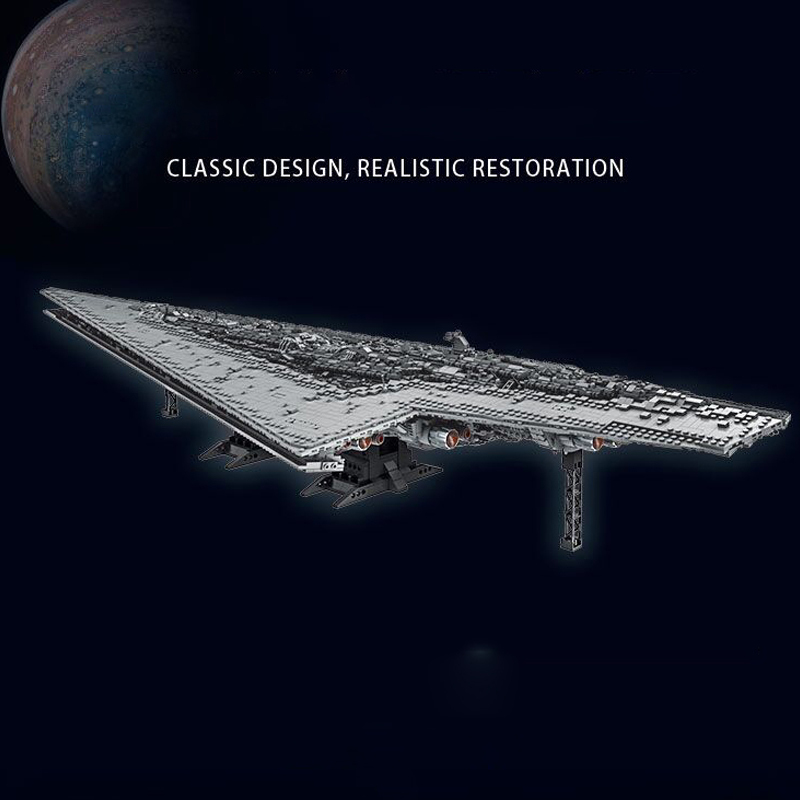 QuanTou 6001 Star Plan Executor Class Star Dreadnought Model Building Blocks 7550pcs Bricks Ship from China(static version).