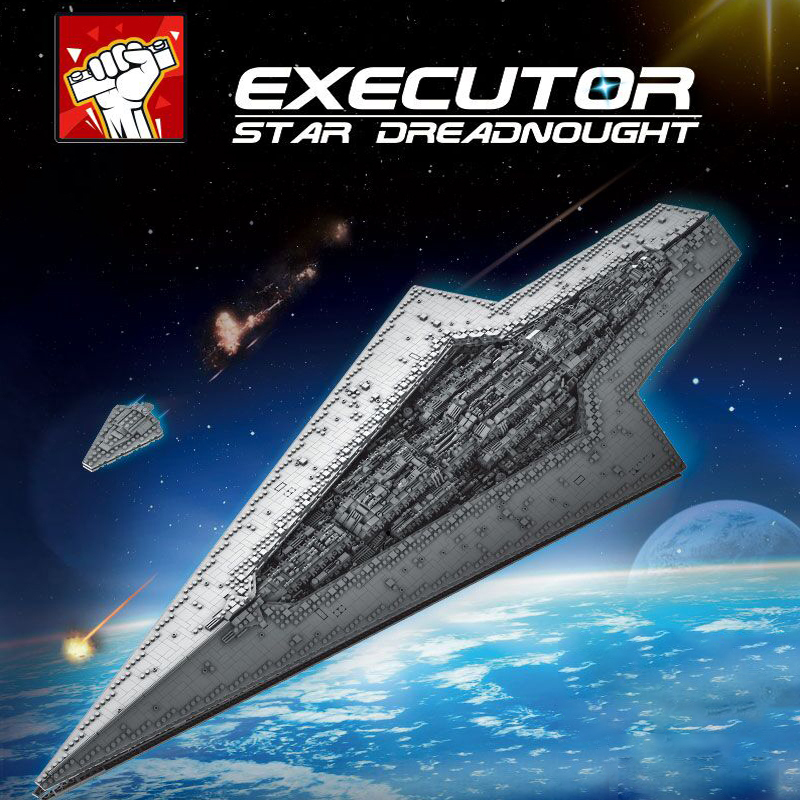 QuanTou 6001 Star Plan Executor Class Star Dreadnought Model Building Blocks 7550pcs Bricks Ship from China(static version).