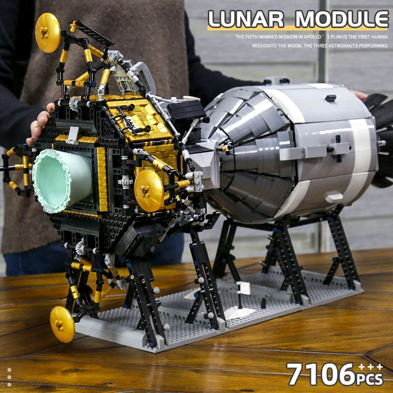 Mould King 21006 Apollo Spacecraft Building Blocks 7018pcs Toys Ship From Europe 3-7 Day Delivery