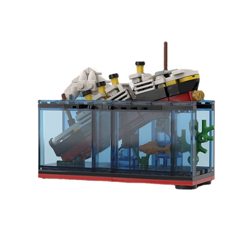 MOC-M1723 Mini Bricks Movie Titanic Boats Model Building Blocks 247pcs Kid Toys From China