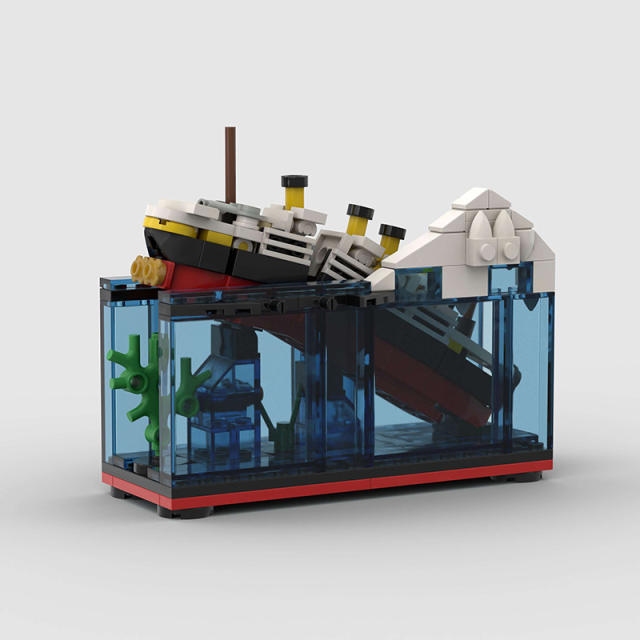 MOC-M1723 Mini Bricks Movie Titanic Boats Model Building Blocks 247pcs Kid Toys From China