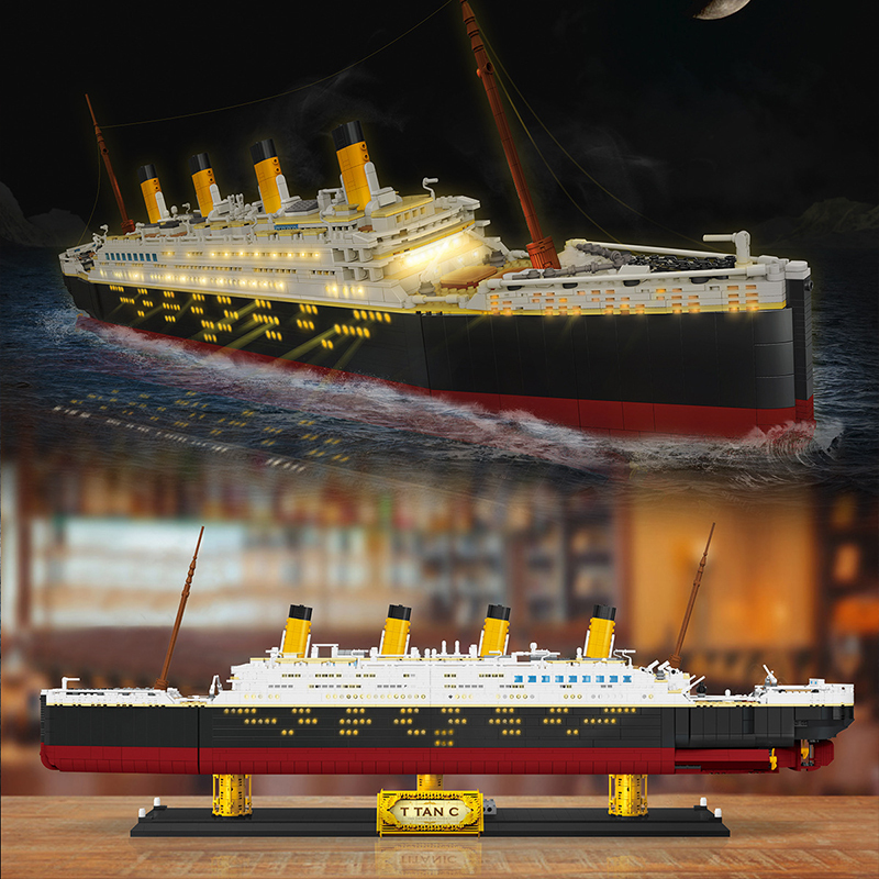 WeiLe 6001 Moc Movie Titanic Mini Bricks Boats Ship model Building blocks Gift Toys from China.