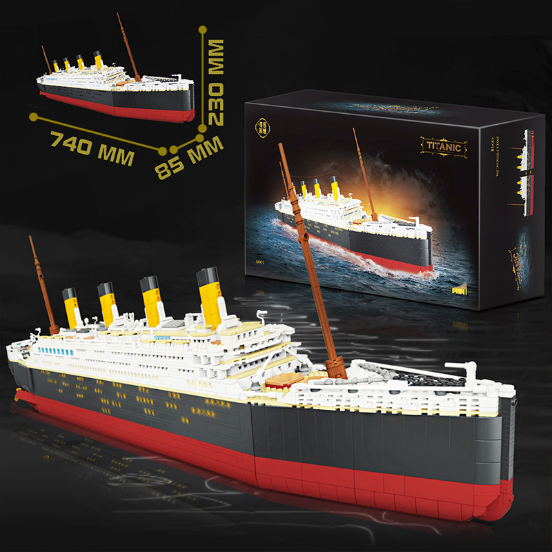 WeiLe 6001 Moc Movie Titanic Mini Bricks Boats Ship model Building blocks Gift Toys from China.