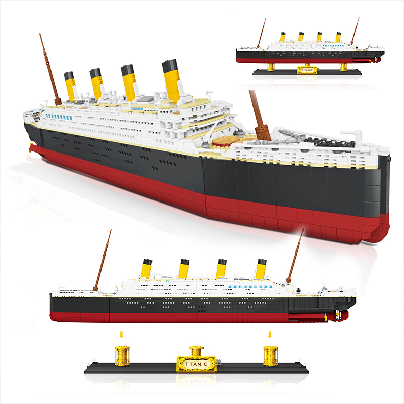 WeiLe 6001 Moc Movie Titanic Mini Bricks Boats Ship model Building blocks Gift Toys from China.