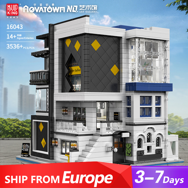 MOULDKING 16043 City Art Gallery Showcase building blocks 3536pcs bricks Toys Ship from Europe.