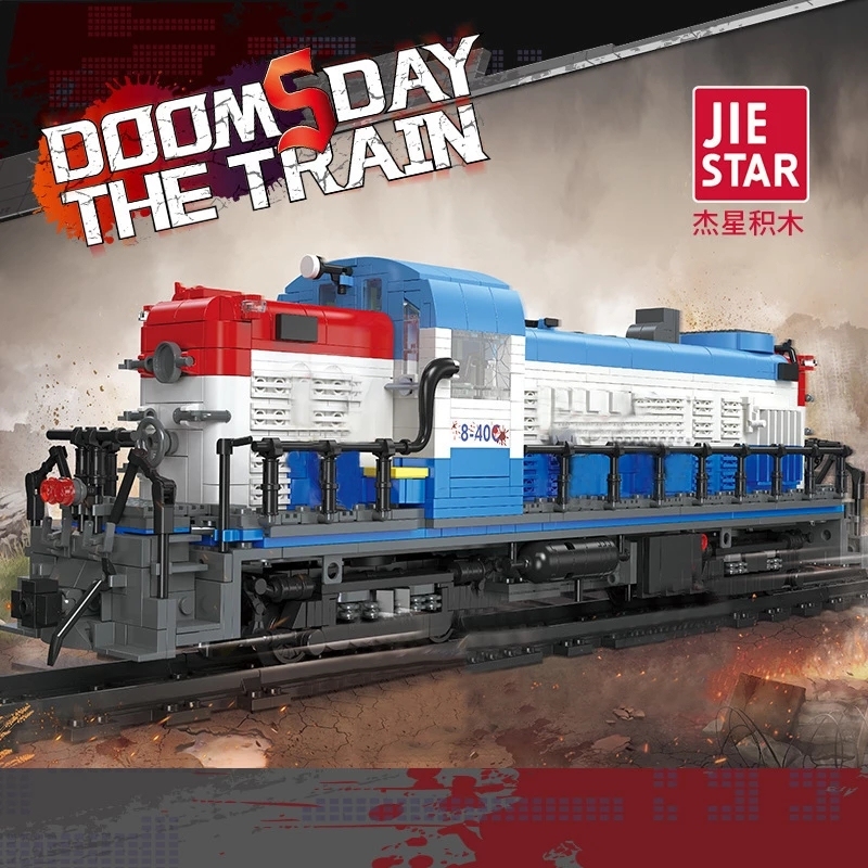 JIESTAR 59006 GE Dash 8-40c Doomsday The Train Building Blocks 2399pcs Bricks Toys Model Ship From China