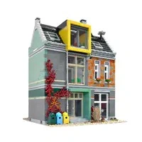 ZHEGAO QL00959 MOC Modular Building Creator Expert MINI Bike Shop Building Blocks 3668pcs Bricks from China