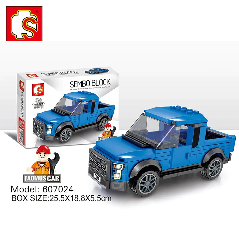 SEMBO 607021 - 607024 a series of FAMOUS Car Technic 4 Sets building building blocks Toys from China.