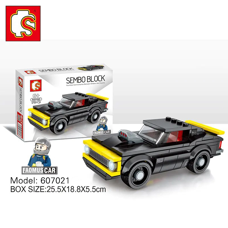 SEMBO 607021 - 607024 a series of FAMOUS Car Technic 4 Sets building building blocks Toys from China.