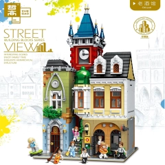 ZHEGAO QL0924 Stree View Series Old Town Pub Building Blocks 4030pcs Bricks Toys Model From China