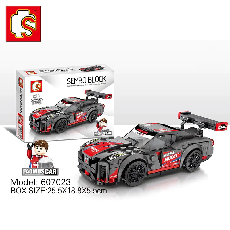 SEMBO 607021 - 607024 a series of FAMOUS Car Technic 4 Sets building building blocks Toys from China.