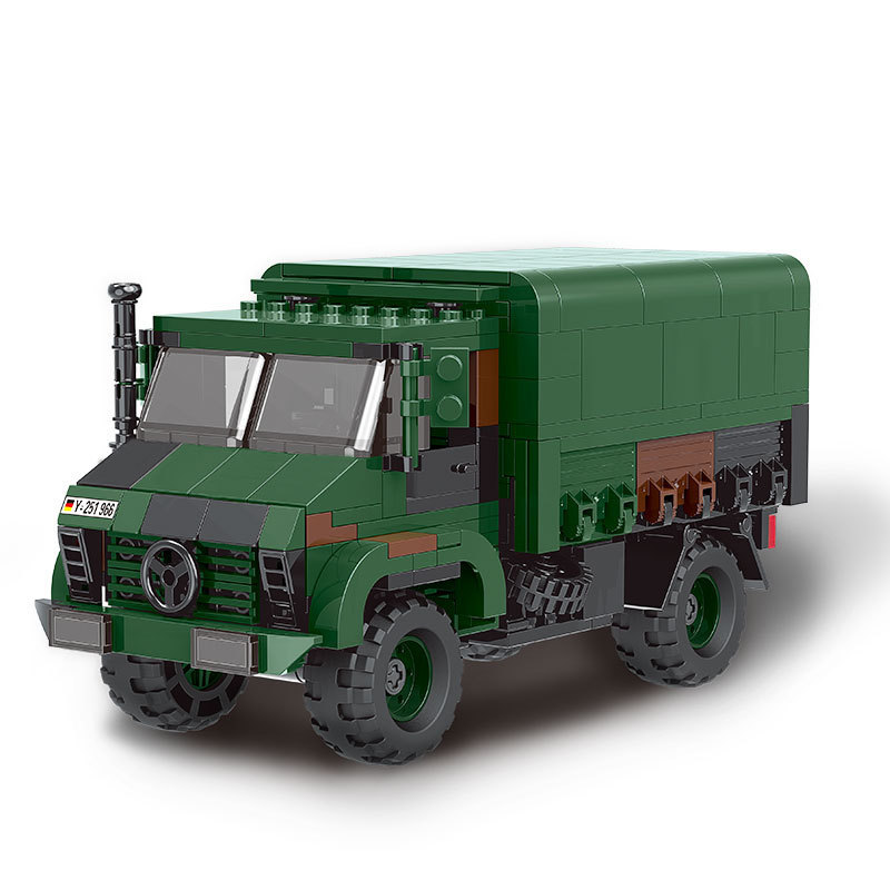 XINGBAO XB-06044 Military ORV Unimog Truck Batisbricks Building Block ww2 LKW 2T GL vehicle static version 411PCS bricks toy from China.