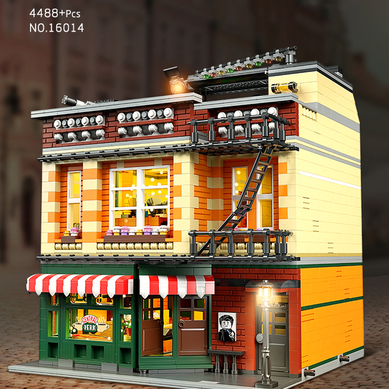 Mould King 16014 Modular Buildings Central Perk Big Bang "Theory" modular Building Blocks 4488pcs bricks Toys from China.