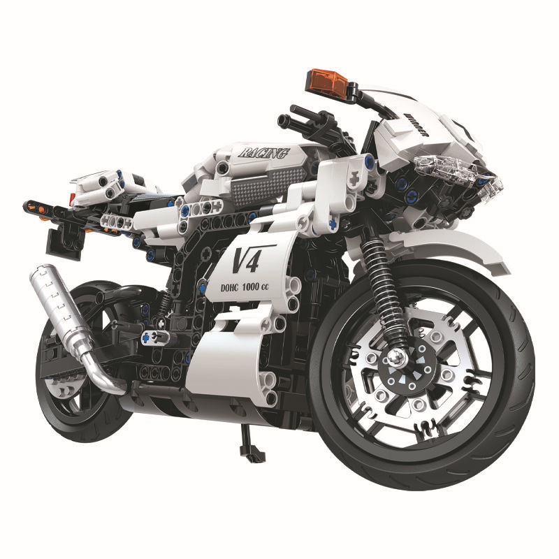 &quot;Winner&quot; 7047 Moc Technic 1:6 The Sports Street Motorcycle Model Building Blocks 716pcs Bricks Toys Ship From China.