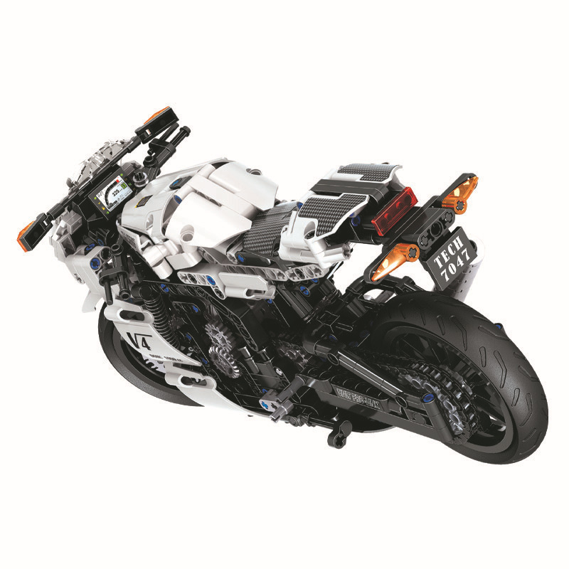 &quot;Winner&quot; 7047 Moc Technic 1:6 The Sports Street Motorcycle Model Building Blocks 716pcs Bricks Toys Ship From China.