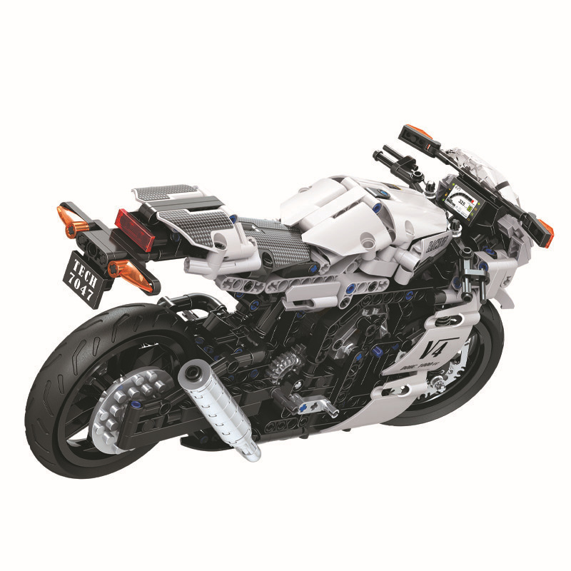 &quot;Winner&quot; 7047 Moc Technic 1:6 The Sports Street Motorcycle Model Building Blocks 716pcs Bricks Toys Ship From China.