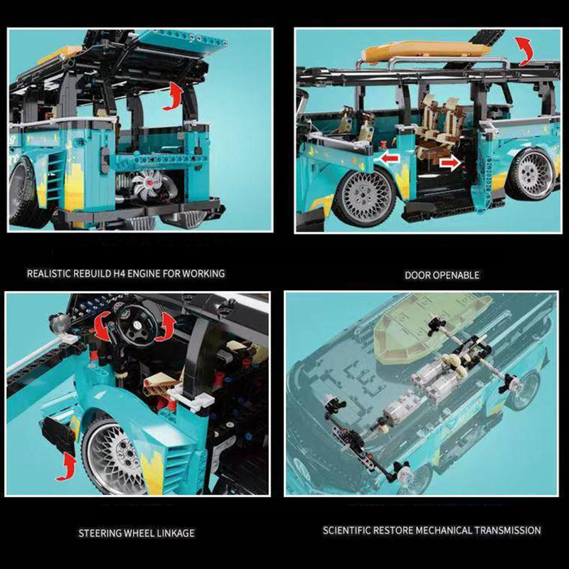 KBOX 10510 Technic MOC 1:10 static version "Volkswagen" Car Model Building Blocks 2550pcs Bricks Toys from China.