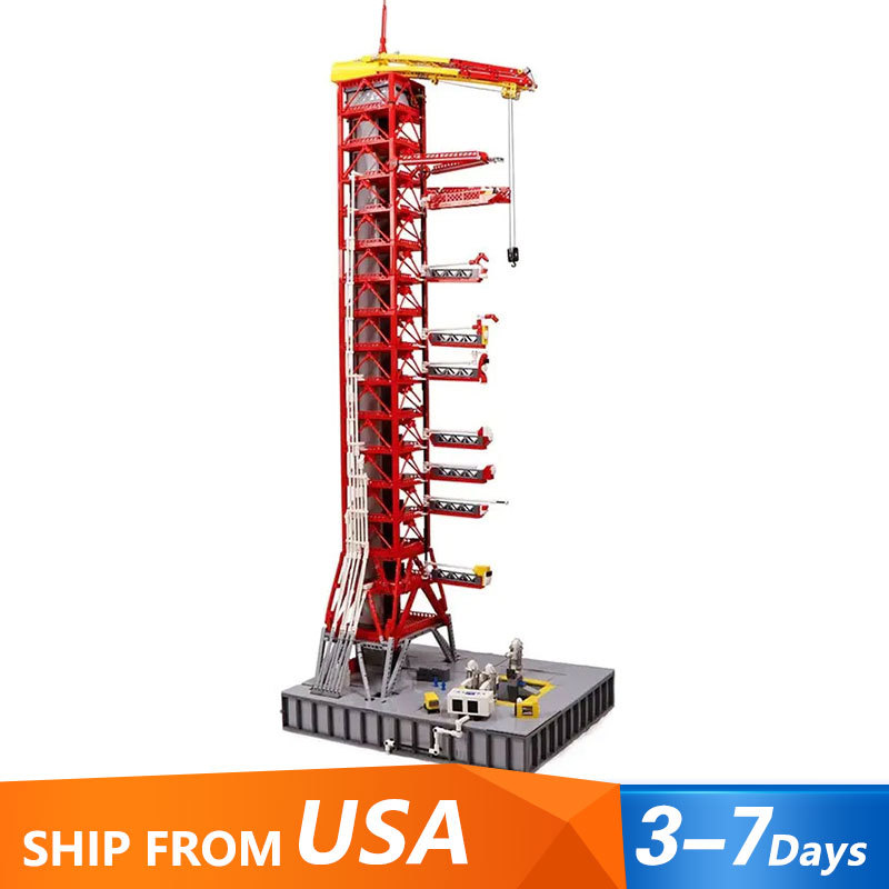 Mork 031003 Creator Expert Apollo Saturn V Launch Umbilical Tower Building Blocks 3561pcs Bricks Toys Model Ship From China