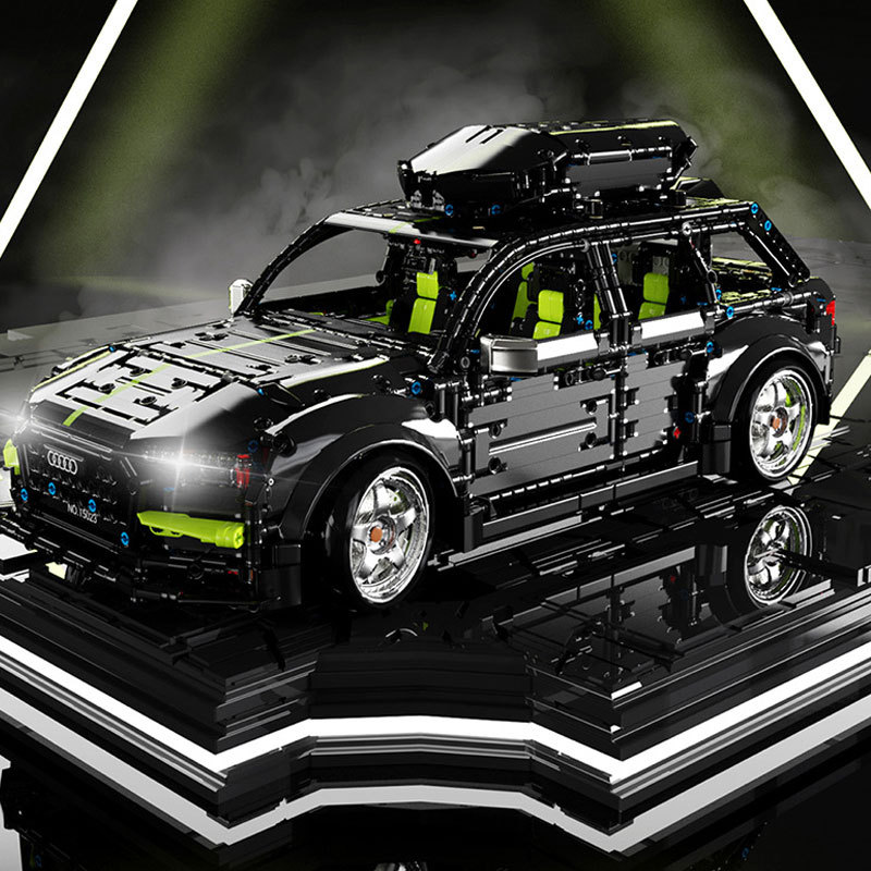 TaiGaoLe T5023 MOC "Audi" RS6 Avant Scale 1:10 static version Model Building Block Bricks 2896PCS without Motor Toys Gifts ship from China