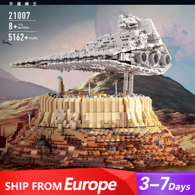 Mould King 21007 MOC Movie Game Star Wars The Empire over Jedha City Building Blocks 5162pcs Bricks ship from Europe.