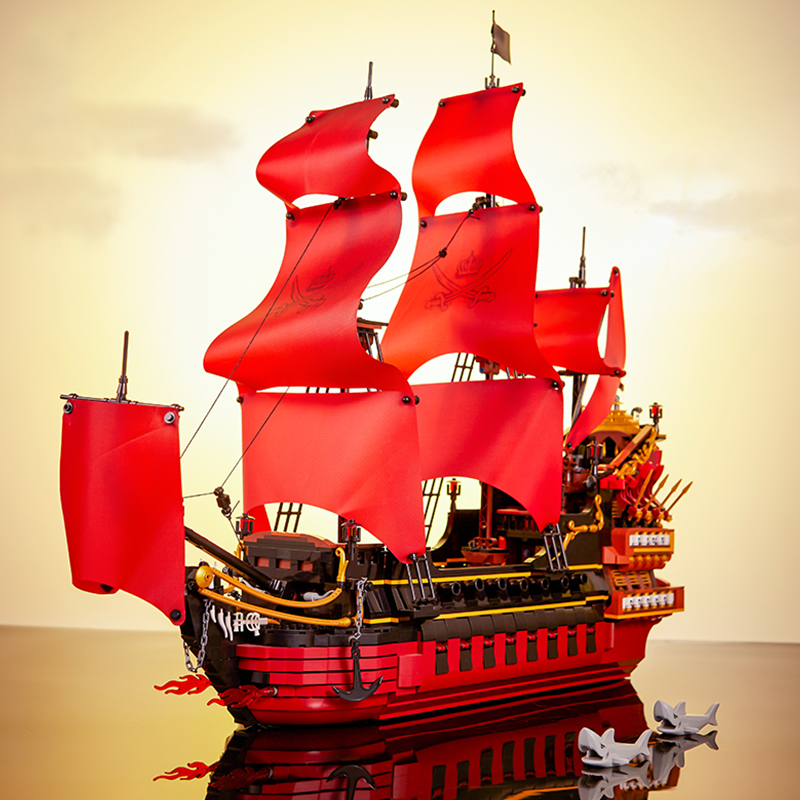 DK6002 Ideas Pirate Ship Queen Anne's Revenge Pirate Ship Caribbeans 3694pcs Building Blocks from China