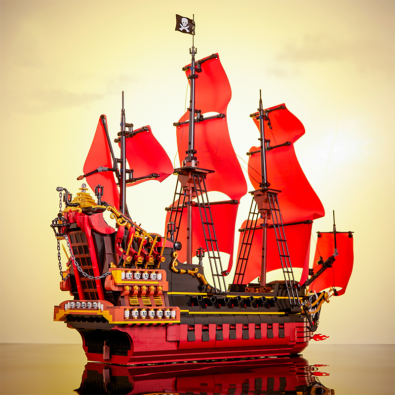 DK6002 Ideas Pirate Ship Queen Anne's Revenge Pirate Ship Caribbeans 3694pcs Building Blocks from China