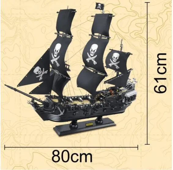 Dk6001 The Black Pearl Ship Pirate Moc Building Blocks 3423pcs Bricks Educational Toys from Europe 3-7 Working Days Delivery.