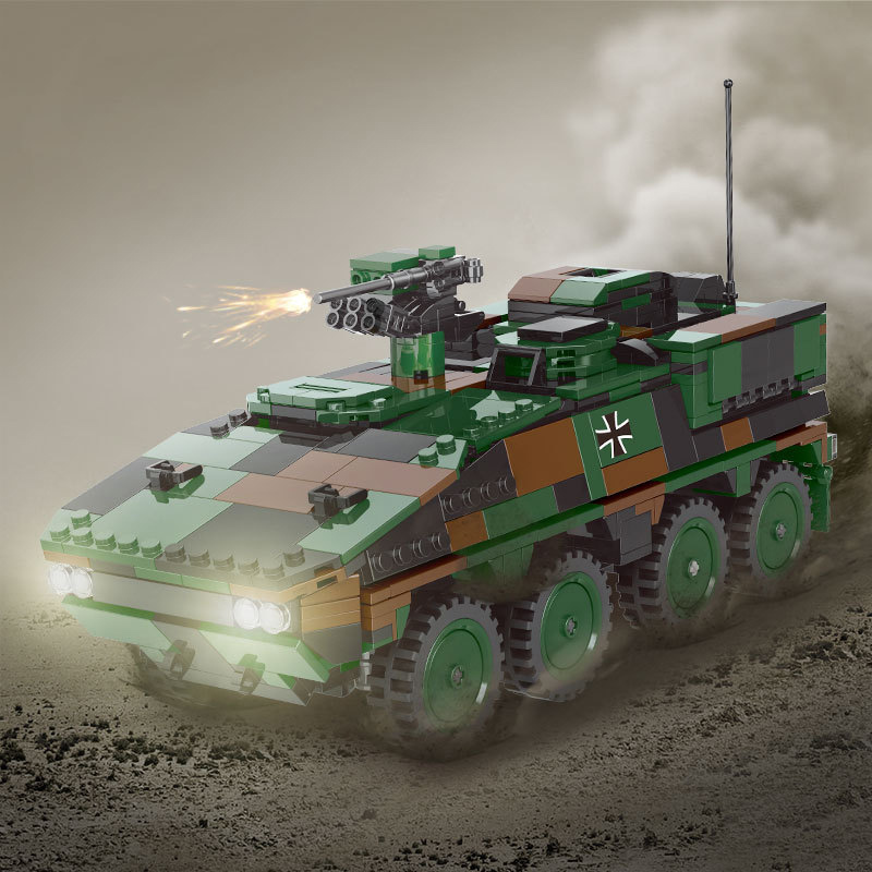 XINGBAO 06043 Moca Military GTK Boxer Bundeswehr Model Building Blocks 808pcs Bricks Toys From China