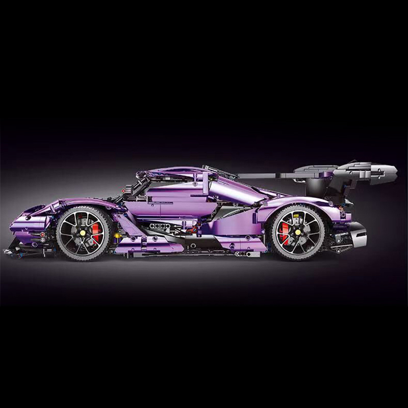 Super 18K K157 Moc Technic Purple Gumpert Apollo IE Car 1:8 Building Blocks 3668pcs Bricks Toys Ship From China.