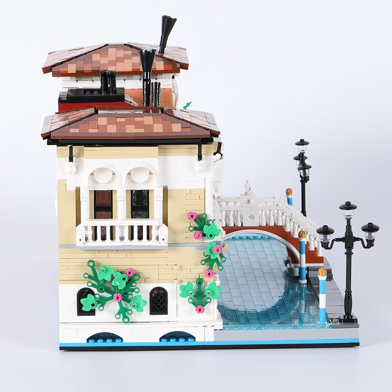 JieStar 89122 Ideas The Little Venice City Street View Architecture Series MOC Model Modular Building Blocks 3050pcs Brick Toys Kids Gift Set China