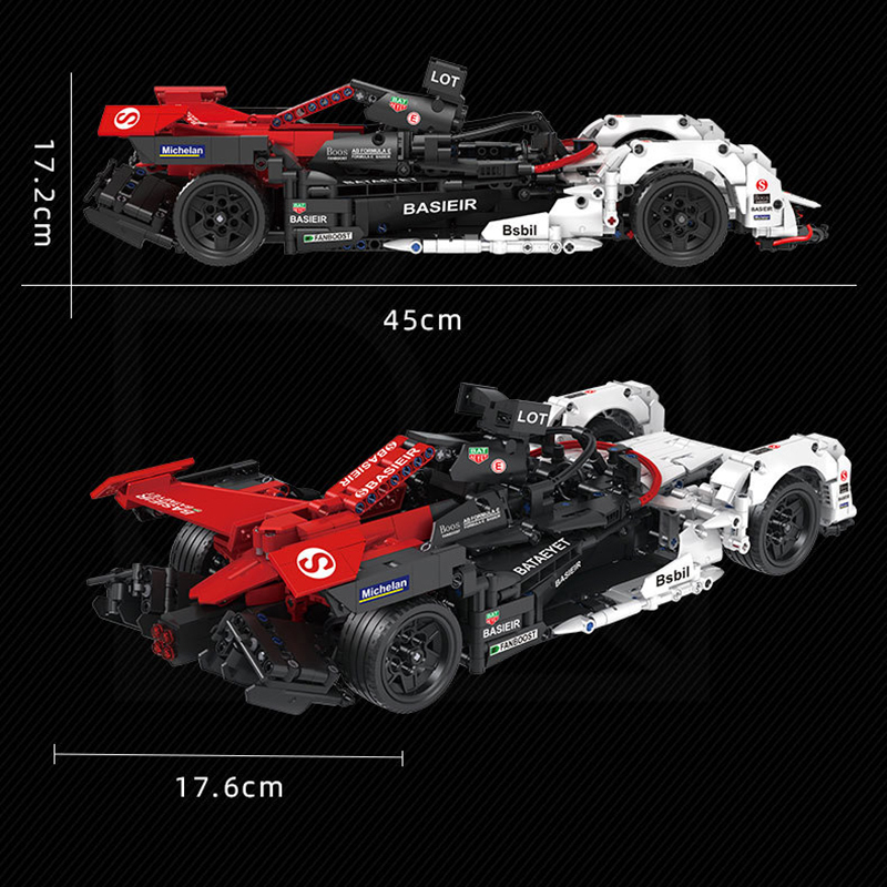 [Only Set] CaCo C018 Moc Technic Formula E racing Car Building Blocks 1626pcs Bricks Toys From China.