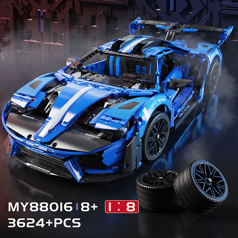 MOYU MY88016 Technic MOC GT Sports Car 1:8 Model Building Blocks 3624pcs Bricks Toys From China.