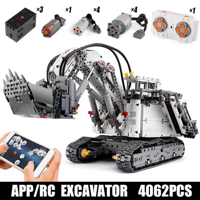 Mould King 13130 Technic RH400 Mining Excavator APP Electric Remote Control Building Blocks 4062pcs Brick Ship From Europe 3-7 Days Delivery