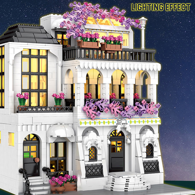 JUHANG 86014 MOC Creator Expert Europe Garden Street Building Blocks 1952pcs Bricks Ship From Europe 3-7 Days Delivery