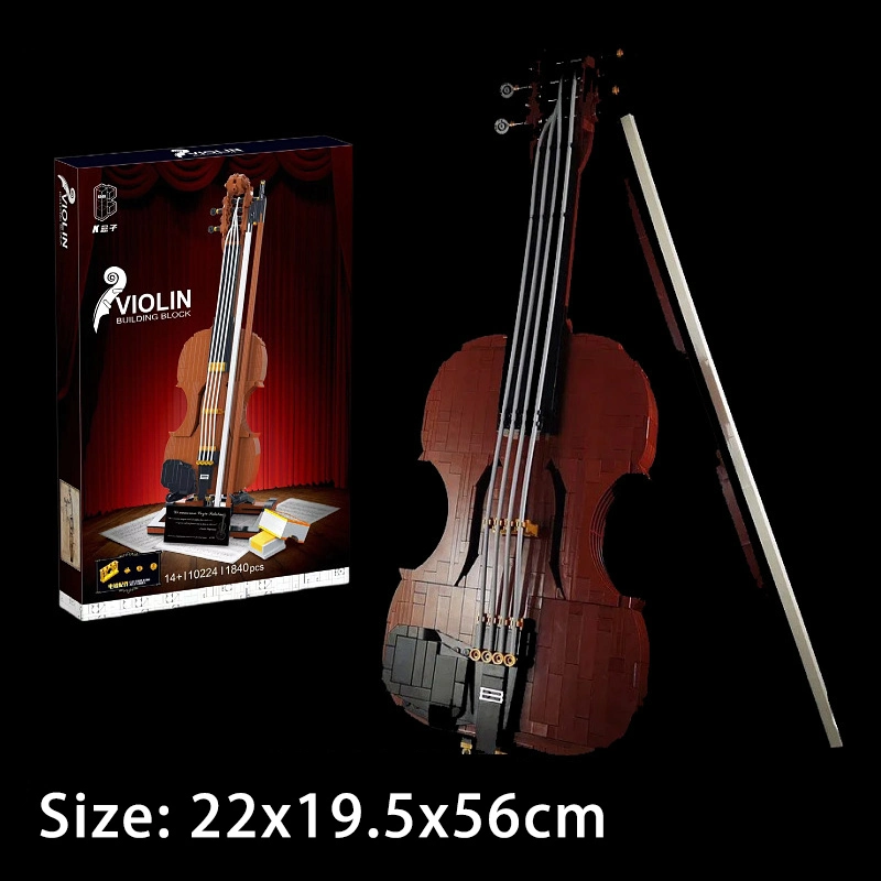 KBox 10224 Moc Idea Musical Instruments Violin Building Blocks 1840pcs Bricks Toys From China