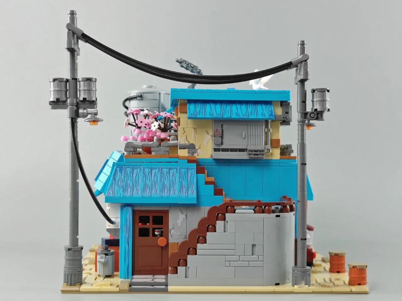 Keeppley K20509 Movie View Noodle Shop Building Blocks Japanese Architecture House Bricks Toys From Europe 3-7 Days Delivery