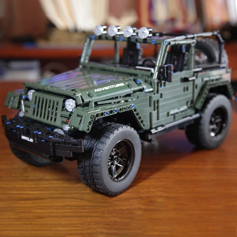 Mould King 13124 Technic Jeep Wrangler Rubicon Car without Motor ...