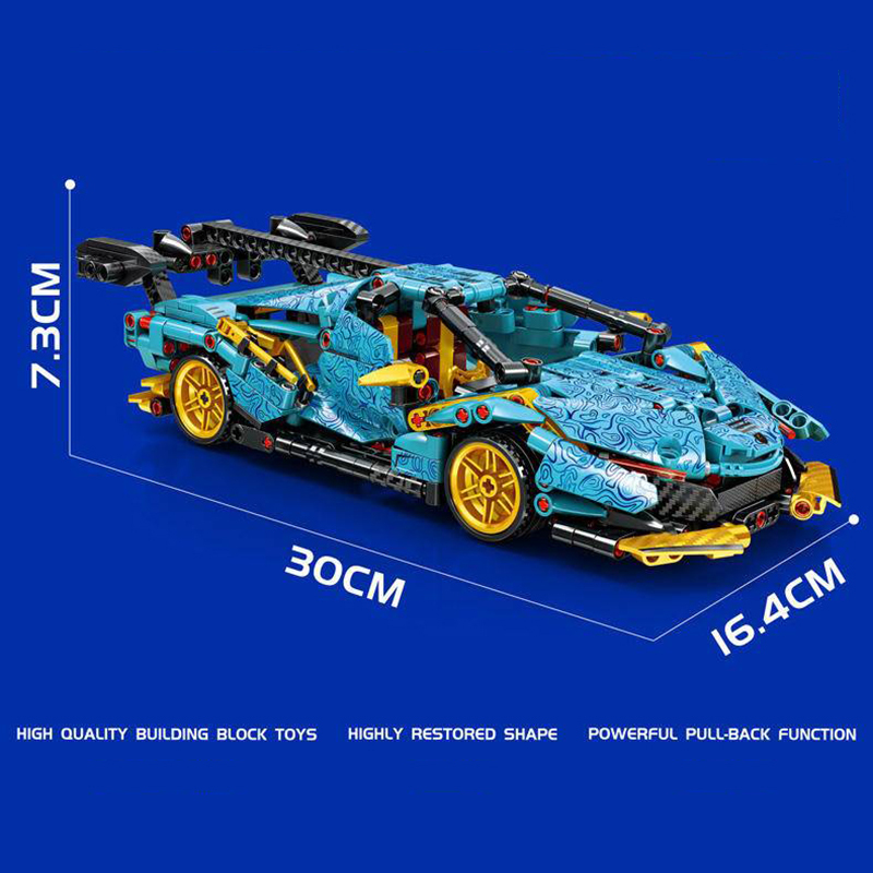 LEIBAO 8202 Moc Apollo IE Technology Create Car Model Building Blocks 620PCS Bricks From China