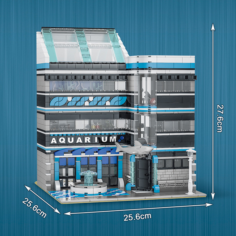 UrGe 10186 Modular Buildings Aquarium Building Blocks 2234pcs Bricks Toys From USA 3-7 Days Delivery.