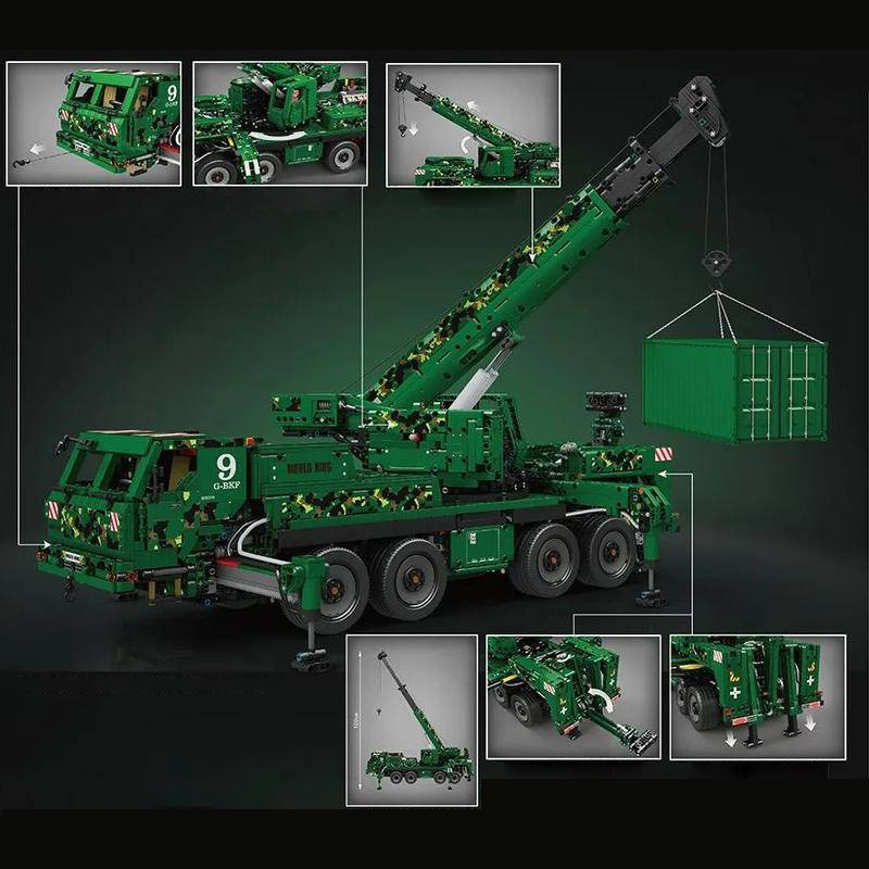 Mould King 20009 Moc Technic Armored Recovery Crane G-BKF Remote Control 5539pcs Bricks Toys From China.
